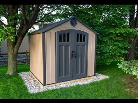 lifetime storage shed assembly youtube
