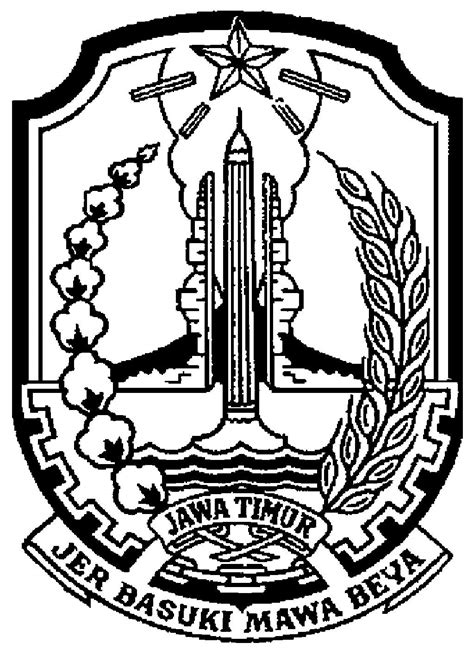 Logo Kalimantan Timur Hitam Putih