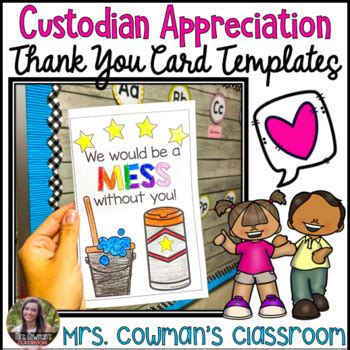 custodian appreciation   cards   cowmans classroom tpt