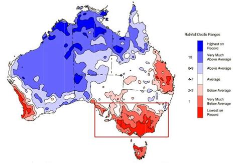 figure  rainfall deciles  australia   january