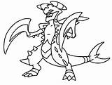 Mega Coloring Pokemon Pages Garchomp Colouring Pokémon Evolved Morningkids sketch template