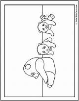 Panda Coloring Pages Family Pandas Giant Bamboo sketch template