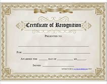 certification  printable certificate  recognition