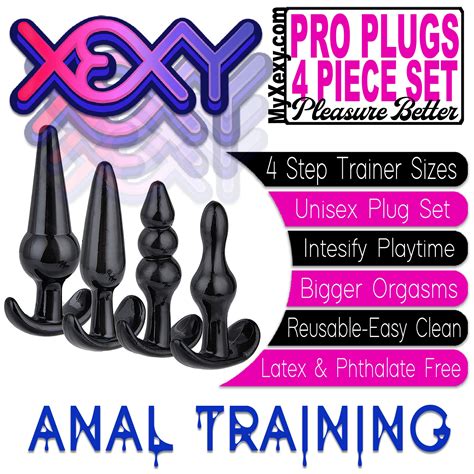 xexy pro plugs 4 anal training butt plugs for better sex etsy