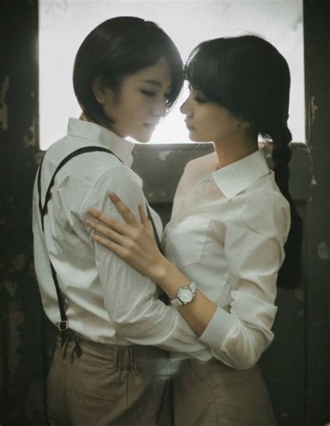 Asian Lesbians ♥ Couple Poses Reference Girls In Love Lesbian