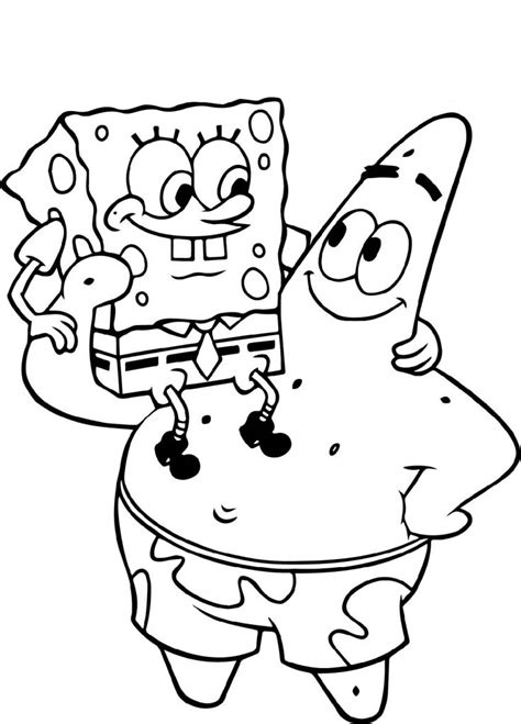 spongebob coloring pages characters  coloring