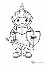 Coloring Pages Knights Castles sketch template