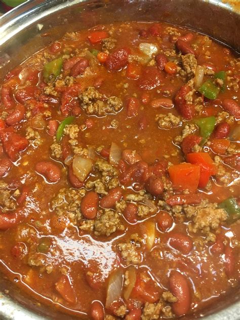 homemade chili food