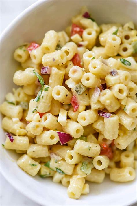 classic macaroni salad foodiecrushcom