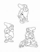 Dwarfs Seven Coloring Pages Color Snow Getcolorings Printable Getdrawings sketch template