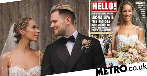 leona lewis is beautiful bride as tearful wedding pictures revealed