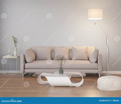 contemporary modern grey interior  wood floor stock image image  room living