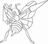 Pokemon Beedrill Coloring Pages Draw Drawing Easy Scyther Di Lesson Steps sketch template