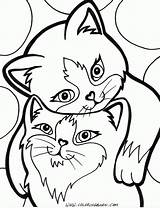 Coloring Pages Cat Printable Colouring Kitty Print Kittens Sheets Kids Printables Choose Board sketch template