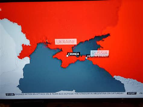 This The Map Sky News Are Currently Broadcasting To Show The Ukraine