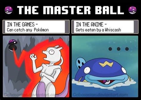 The Master Ball In The Games Vs The Anime Pokemon