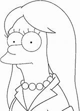 Marge Plat Smooth Colorear Dibujos Animados Gratuit Copier Homer sketch template