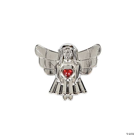angel with gemstone heart pins discontinued