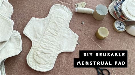 diy reusable menstrual pad  sewing pattern youtube