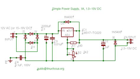 linuxfocusorg simple dc power supply   lab