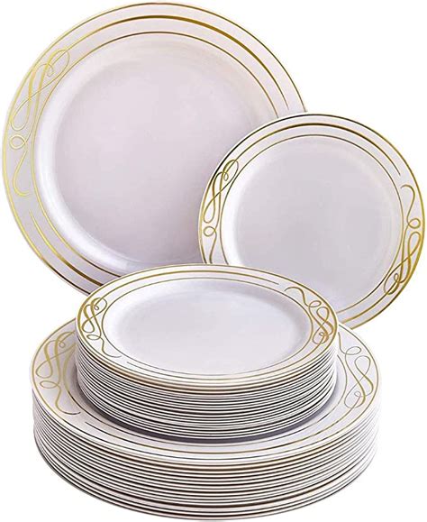 fancy plastic plates  party  dinner plates   dessert