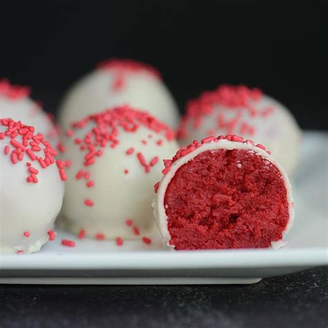 red velvet cake balls  cream cheese recipe gourmet food world