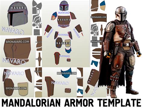 mandalorian armor templates   printable templates
