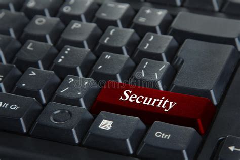 Open Lock With Word Safe On Key On Keyboard Stock Image Image Of
