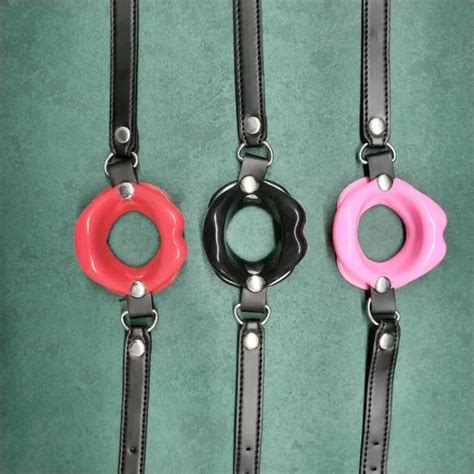 3 Sizes Soft Silicone Open Mouth Gag Bondage Slave Oral Ball Gag For