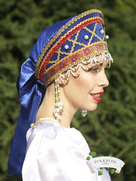 Traditional Russian Headdress Kokoshnik Beading Headpiece