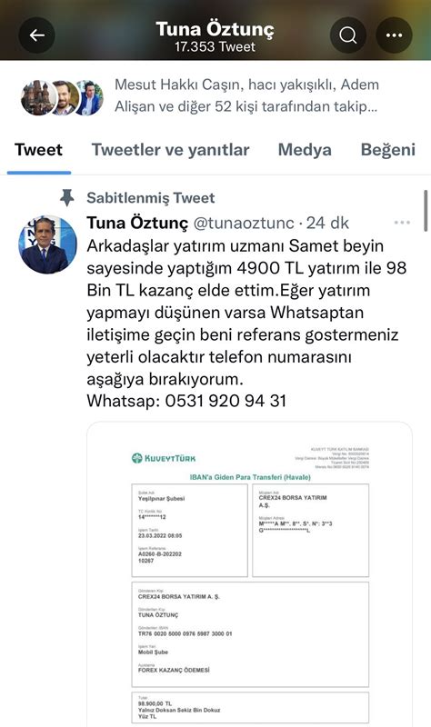Mehmet Aydin On Twitter Arkadaşımız Tuna Öztunçun Twitter Hesabı