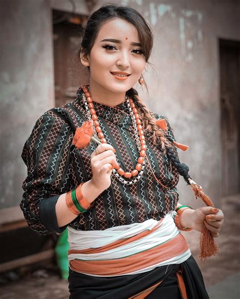 thimi nepal pretty nepal girl in traditional costume