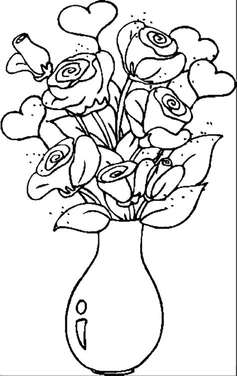 rose images coloring page wecoloringpagecom