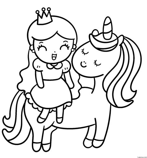 princess unicorn coloring page turkau