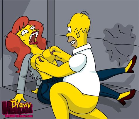 Rule 34 Breasts Color Drawn Hentai Female Homer Simpson
