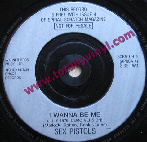 Totally Vinyl Records Sex Pistols Pretty Vacant Demo I Wanna