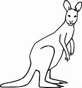 Kangaroo Coloring Pages Cartoon Coloringbay sketch template