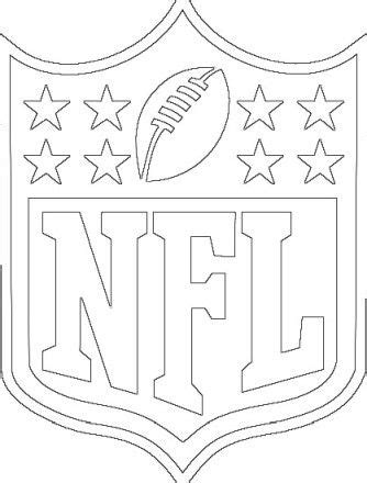 nfl logo   football coloring pages sports coloring pages