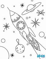 Cohete Espacial Coloriages Spatial Rakete Ship Vaisseau Hellokids Printables Fusée Planetas sketch template