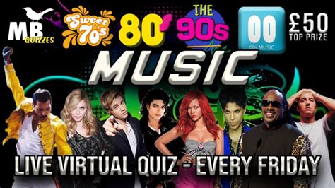 buy tickets for the 70s 80s 90s and 00s live virtual music quiz every