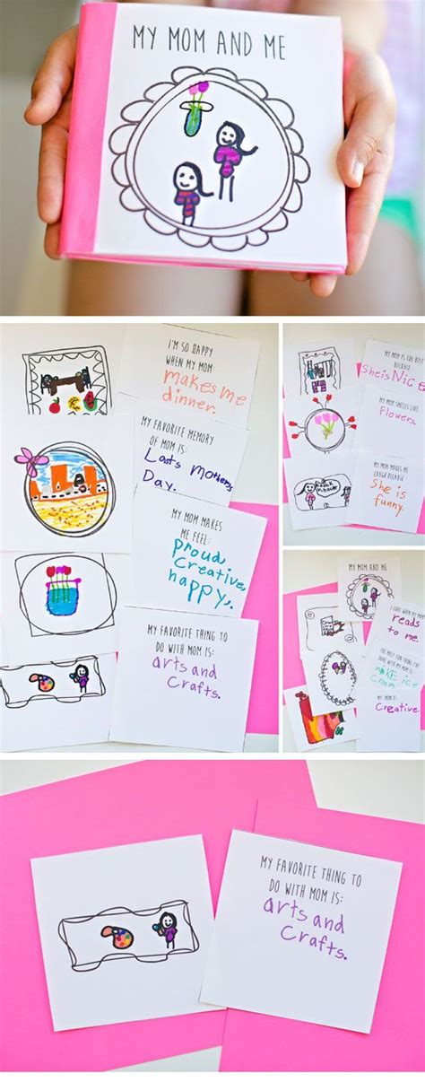 printable mothers day book diy mothers day crafts  kids