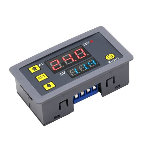 digital time delay relay dual led display cycle timer control switch  diymore