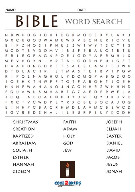 ideas  coloring bible printable word search