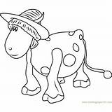 Cow Ermintrude Coloring Pages Coloringpages101 Roundabout Magic Kids sketch template