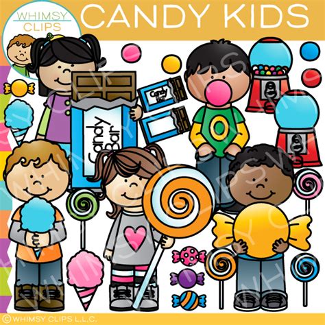candy kids clip art images illustrations whimsy clips