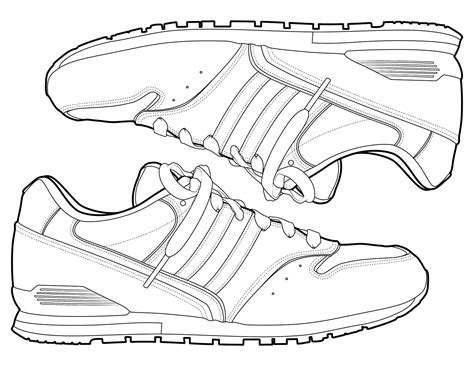 running shoe coloring page good piece chronicle photo exhibition