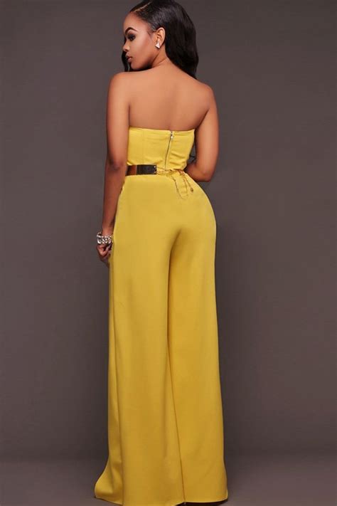 Hualong Sexy Club Party Off Shoulder Split Jumpsuit Online Store For