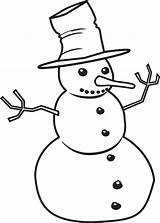 Snowman Clipart Drawing Clip Outline Christmas Cartoon Cliparts Cute Snowmen Coloring Winter Kids Pages Library Snowflake Transparent Background Wikiclipart Clipartmag sketch template