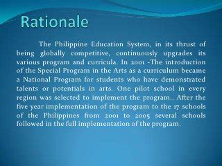 implementation   special program   arts   secondar