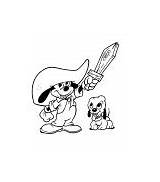 Coloring Pages Musketeers Three Magic sketch template